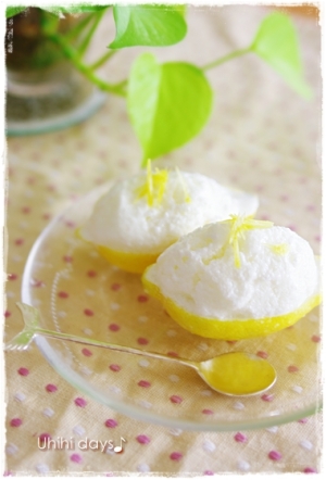 ソーダ味♪ レモンフローズンヨーグルト