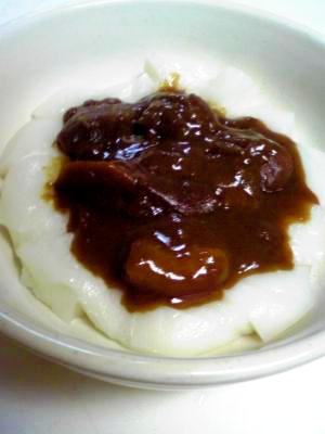 残りカレーde餅カレー