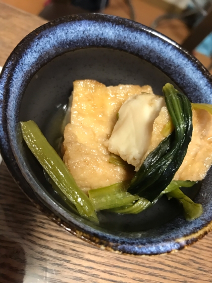 厚揚げと小松菜の韓国煮