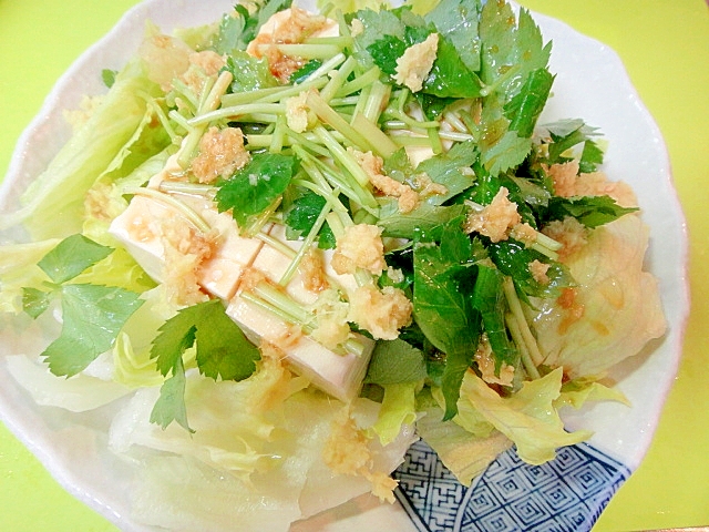 豆腐と三つ葉しょうがのサラダ レシピ 作り方 By Mint74 楽天レシピ