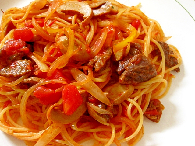 牛肉入りナポリタン