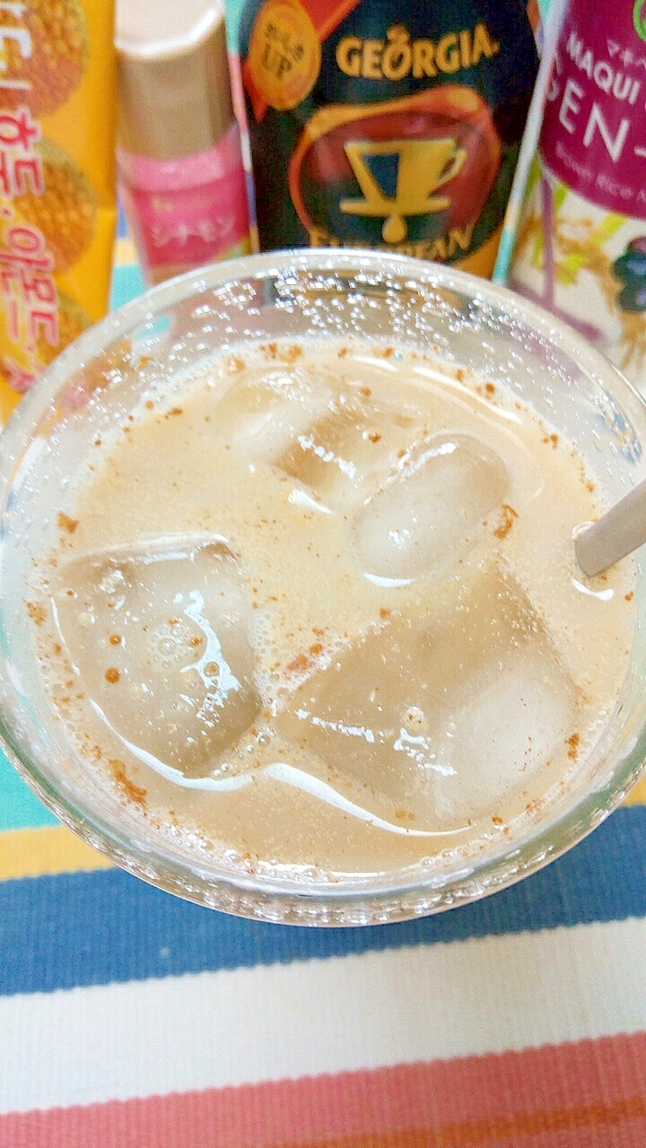 アイス☆五味茶入りパンプキンマキベリーカフェオレ♪