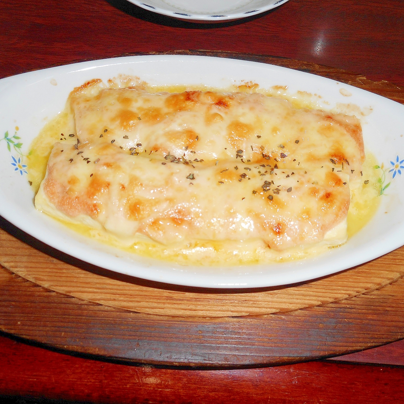 簡単おつまみ!豆腐の明太子チーズ焼き