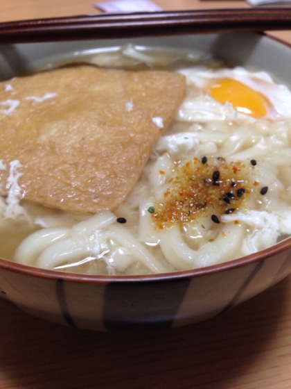 卵炒りきつねうどん