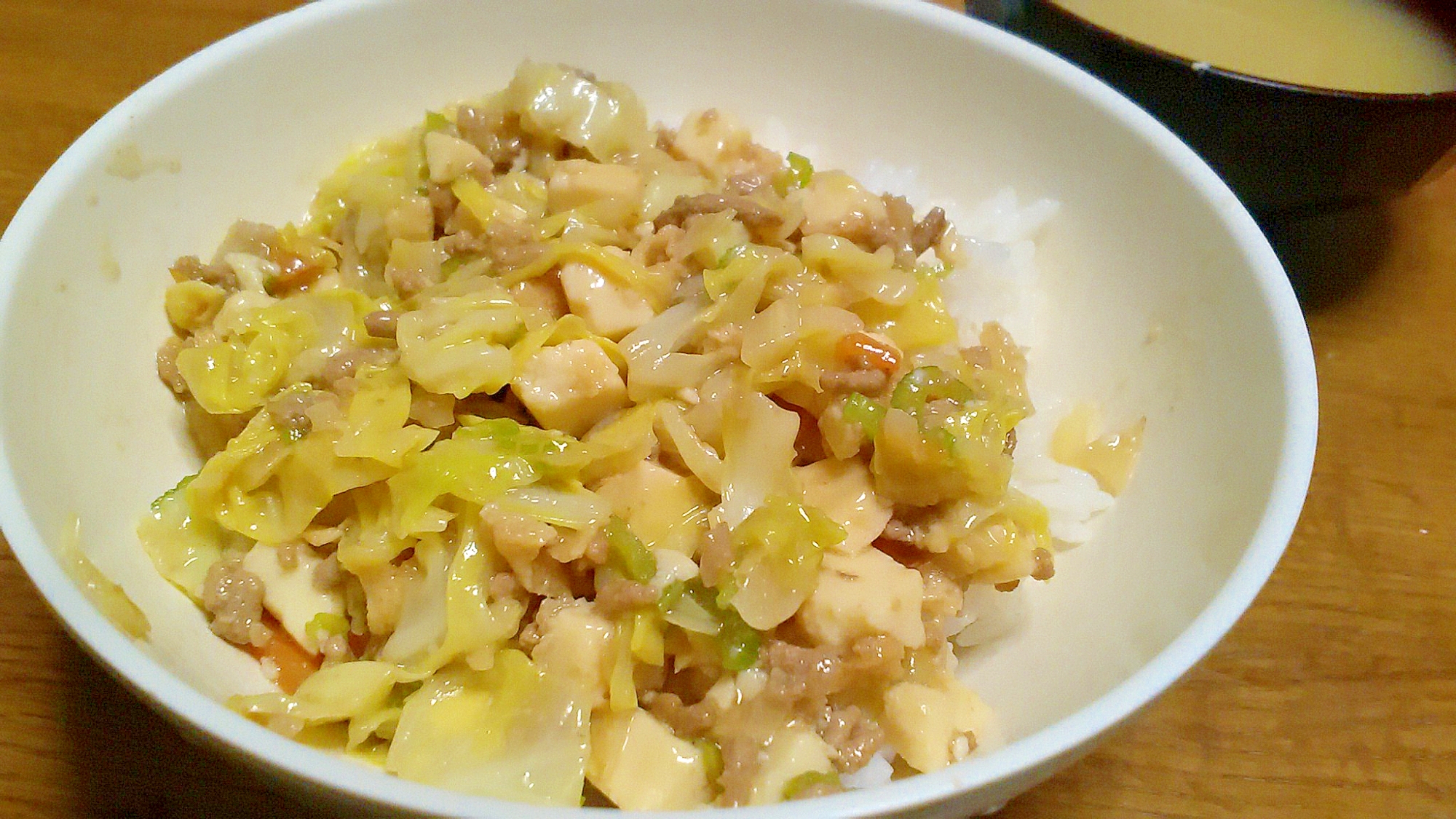 野菜たっぷりヘルシー中華丼風♪肉野菜あんかけ