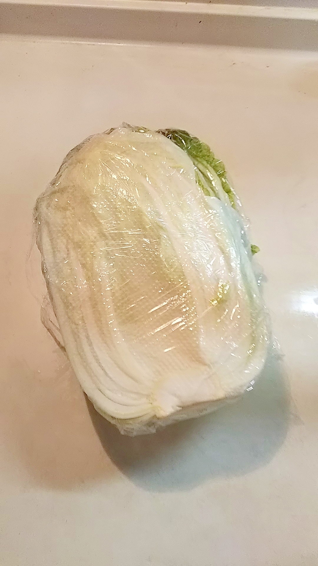 切った白菜の冷蔵保存
