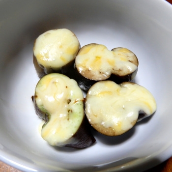 茄子の　味噌・マヨ・チーズ