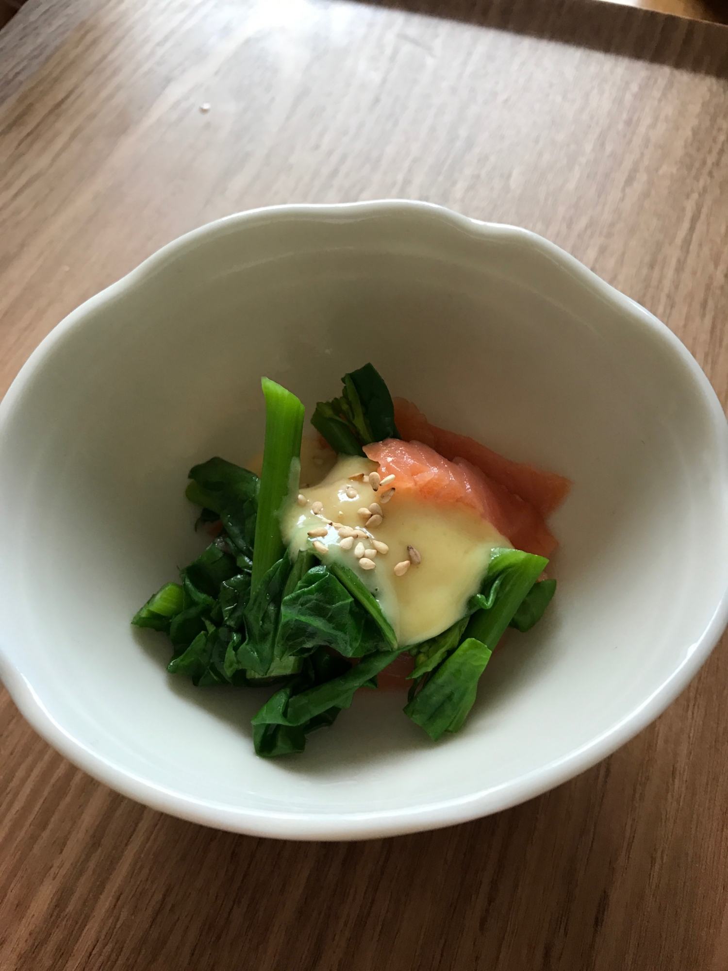 菜の花とサーモンの辛子酢味噌がけ レシピ 作り方 By ボンド子 楽天レシピ 菜の花とサーモンの辛子酢味噌がけ レシピ 作り方 By ボンド子 楽天レシピ