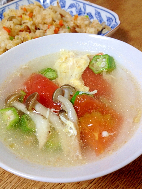 チャーハンのお供に トマトスープ レシピ 作り方 By セプリン 楽天レシピ