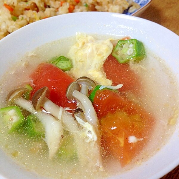 チャーハンのお供に トマトスープ レシピ 作り方 By セプリン 楽天レシピ チャーハンのお供に トマトスープ レシピ 作り方 By セプリン 楽天レシピ