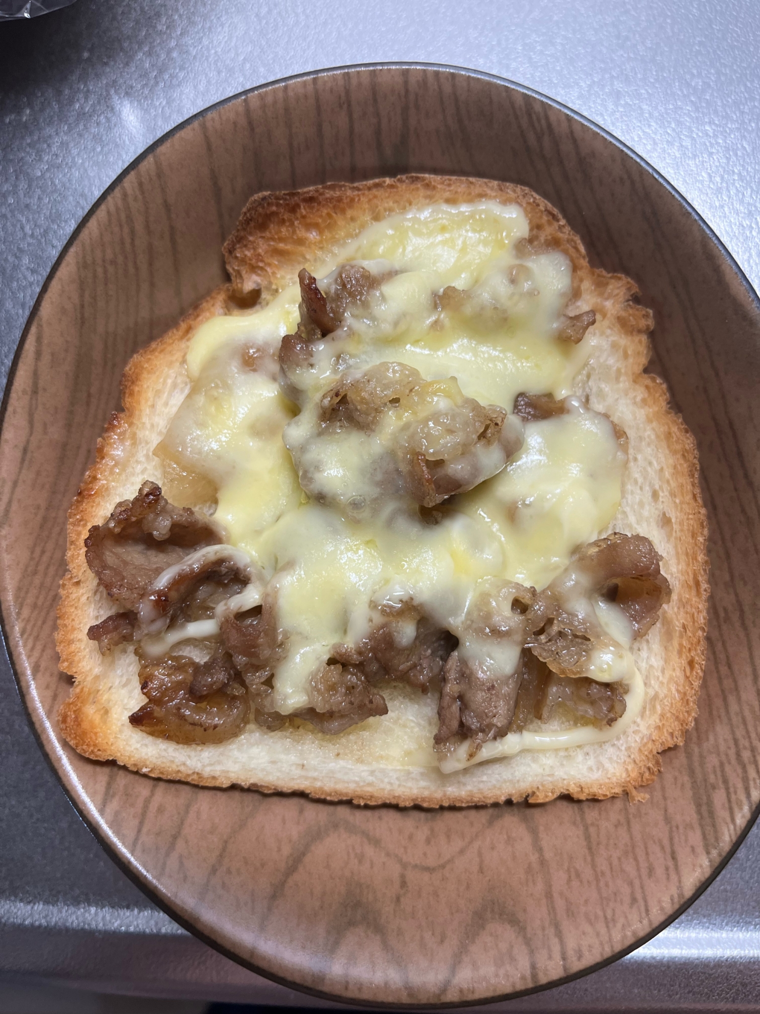 牛丼の具アレンジ！トースト