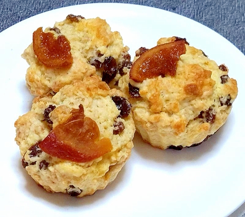 ドライフルーツ＆オートミール入りロックケーキ