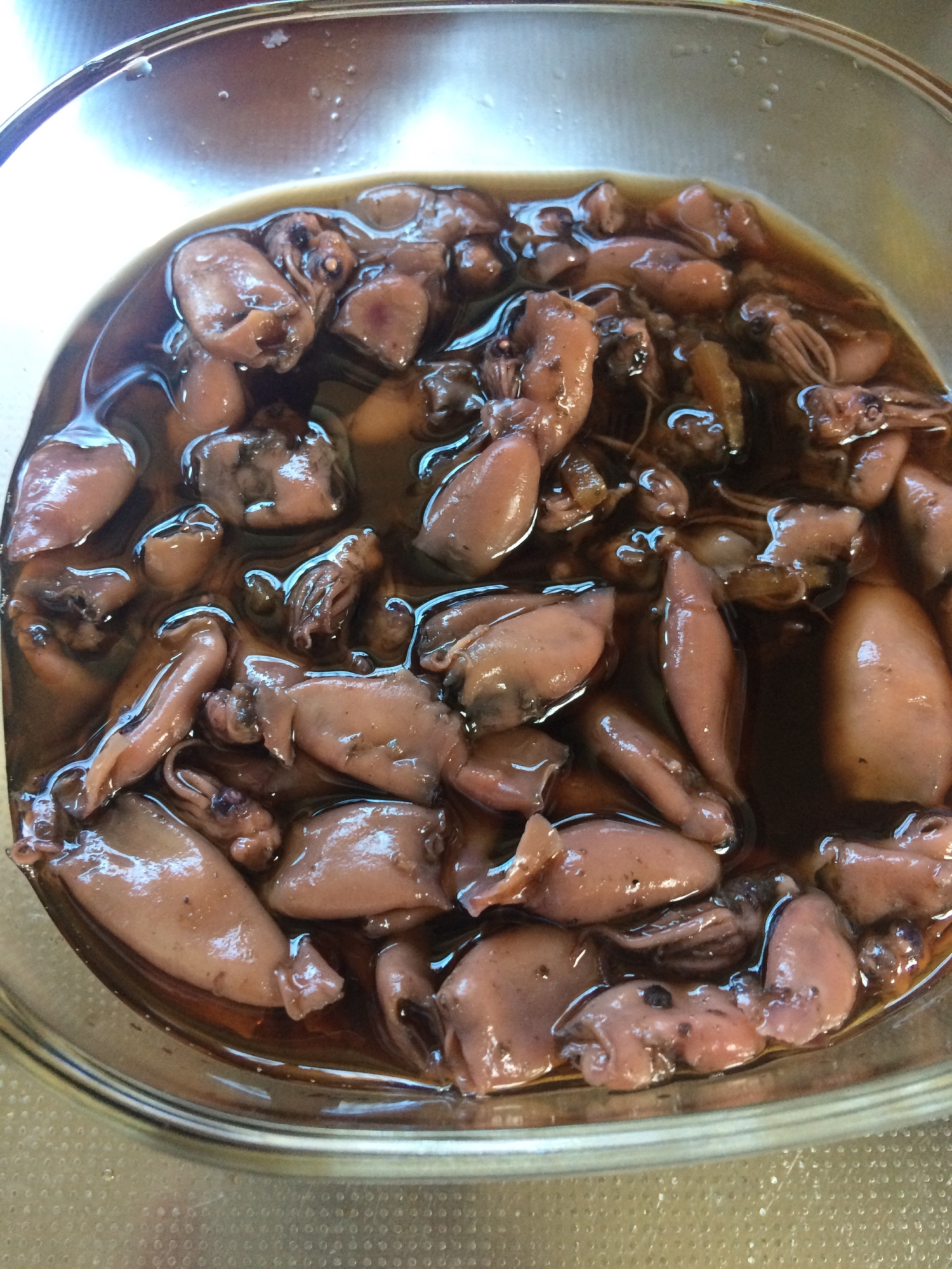 うちのおかず 小さいイカの煮付け