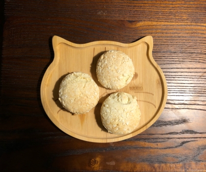 重ねるのを忘れてしまいましたが、美味しくできました！ザクザクしてて美味しかったです！