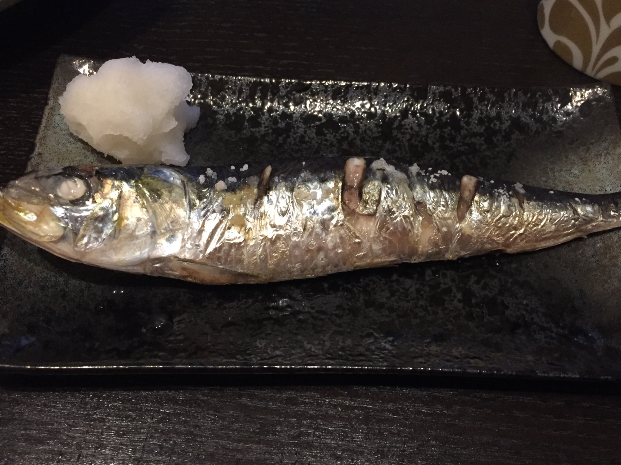 美味しい!イワシの塩焼き!