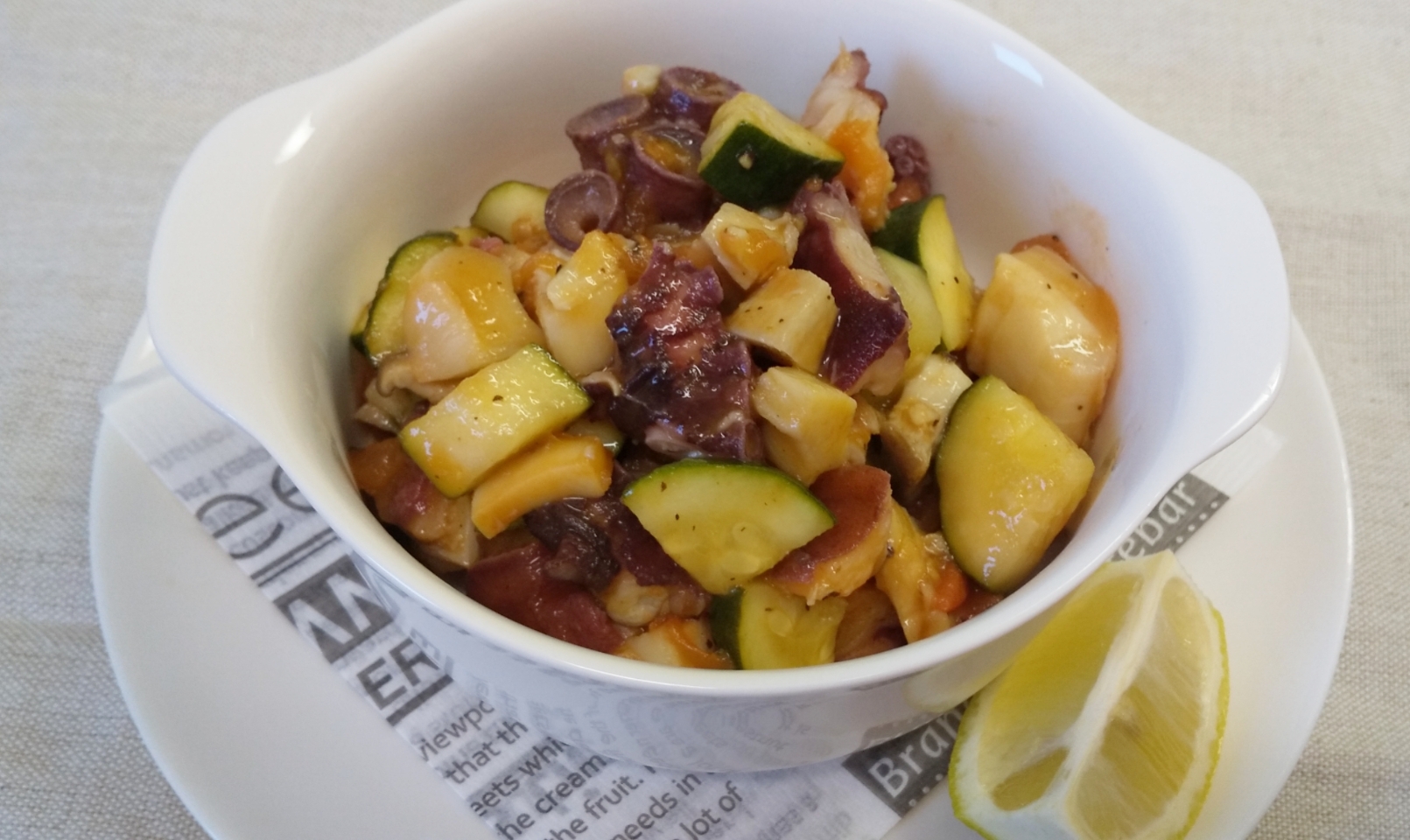 【低糖質】たこ入り冷製ラタトゥイユ♪