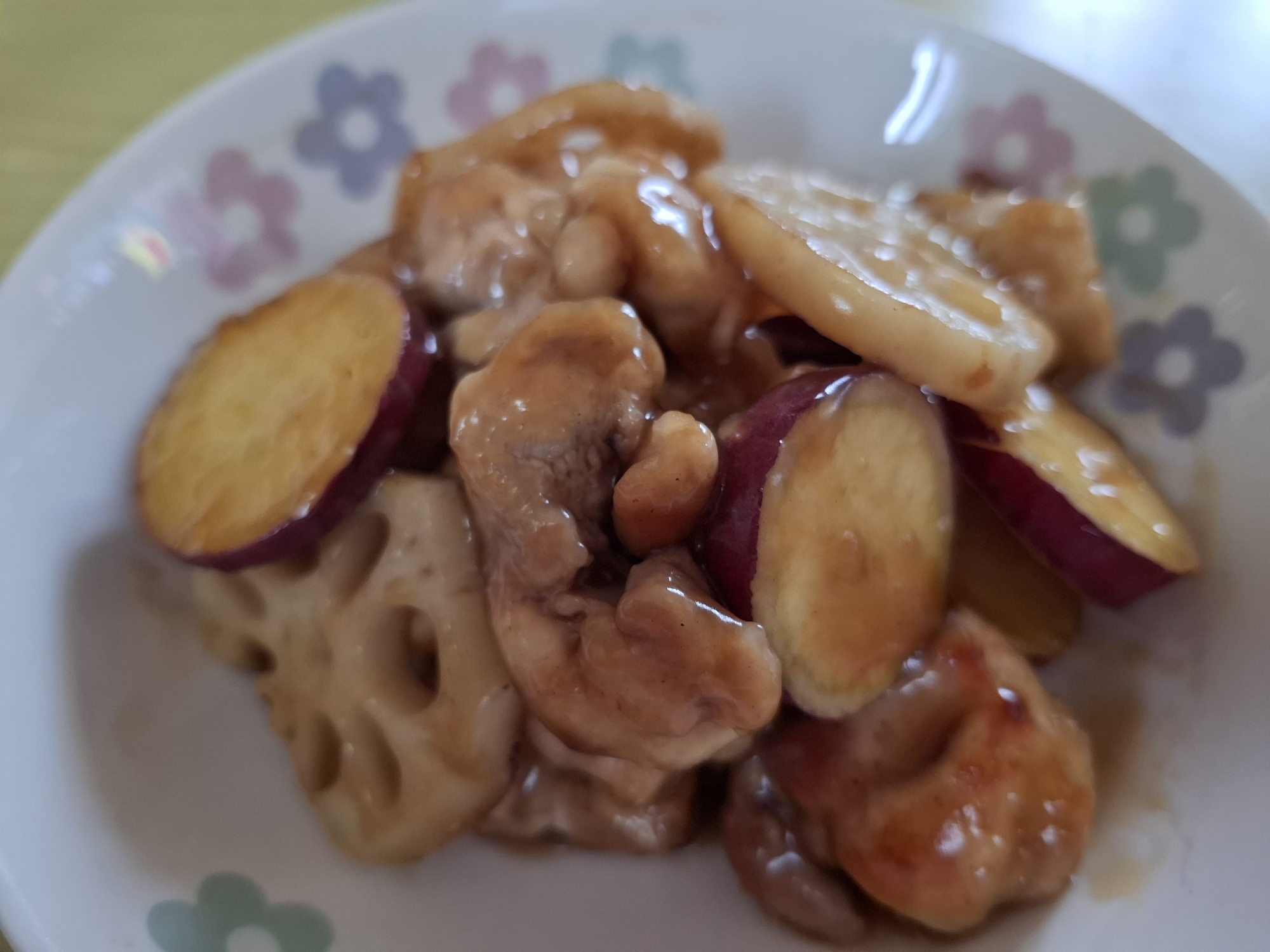 鶏と野菜の甘辛あん