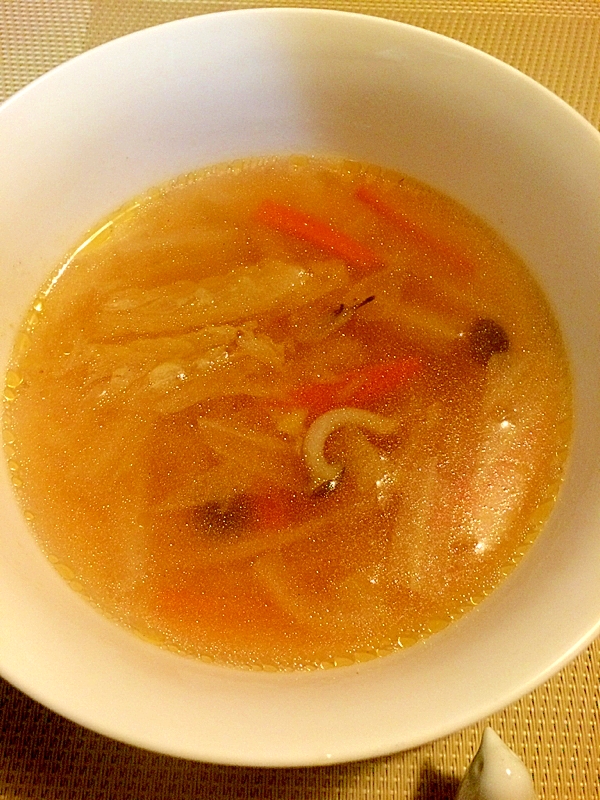 風邪に負けない☆ぽかぽか生姜スープ