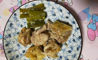 醤油と塩胡椒だけでも醤油が、美味しければ味が決まりますね(*^^*ゞネギも美味しかったです(-8-)