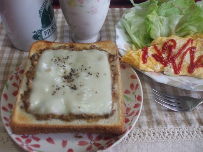 山葵ツナのチーズトースト♪