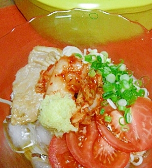 ぶっかけ☆冷やしそうめん:キムチ