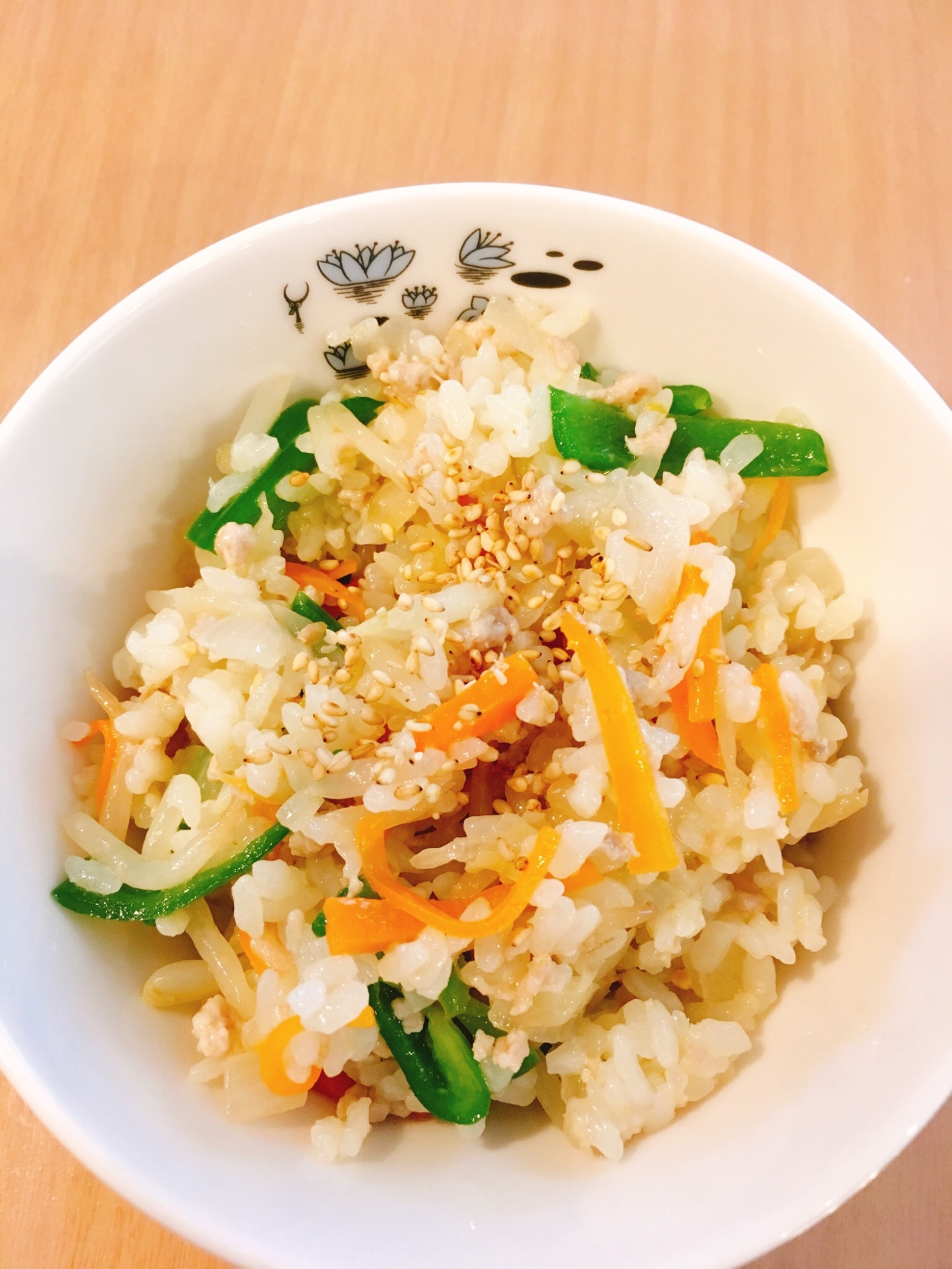 ＊幼児食＊肉味噌チャーハン