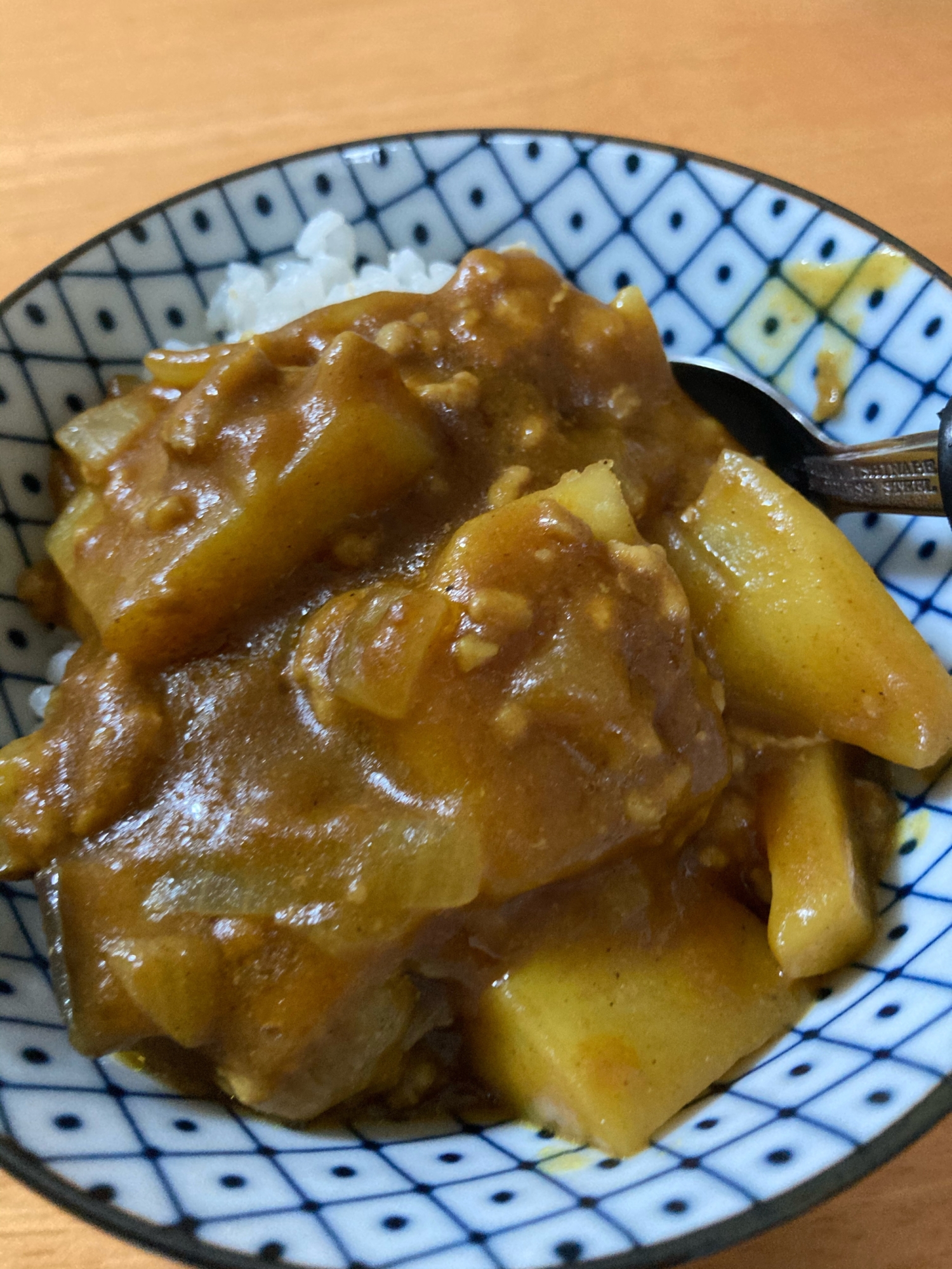 海老とひき肉のカレー