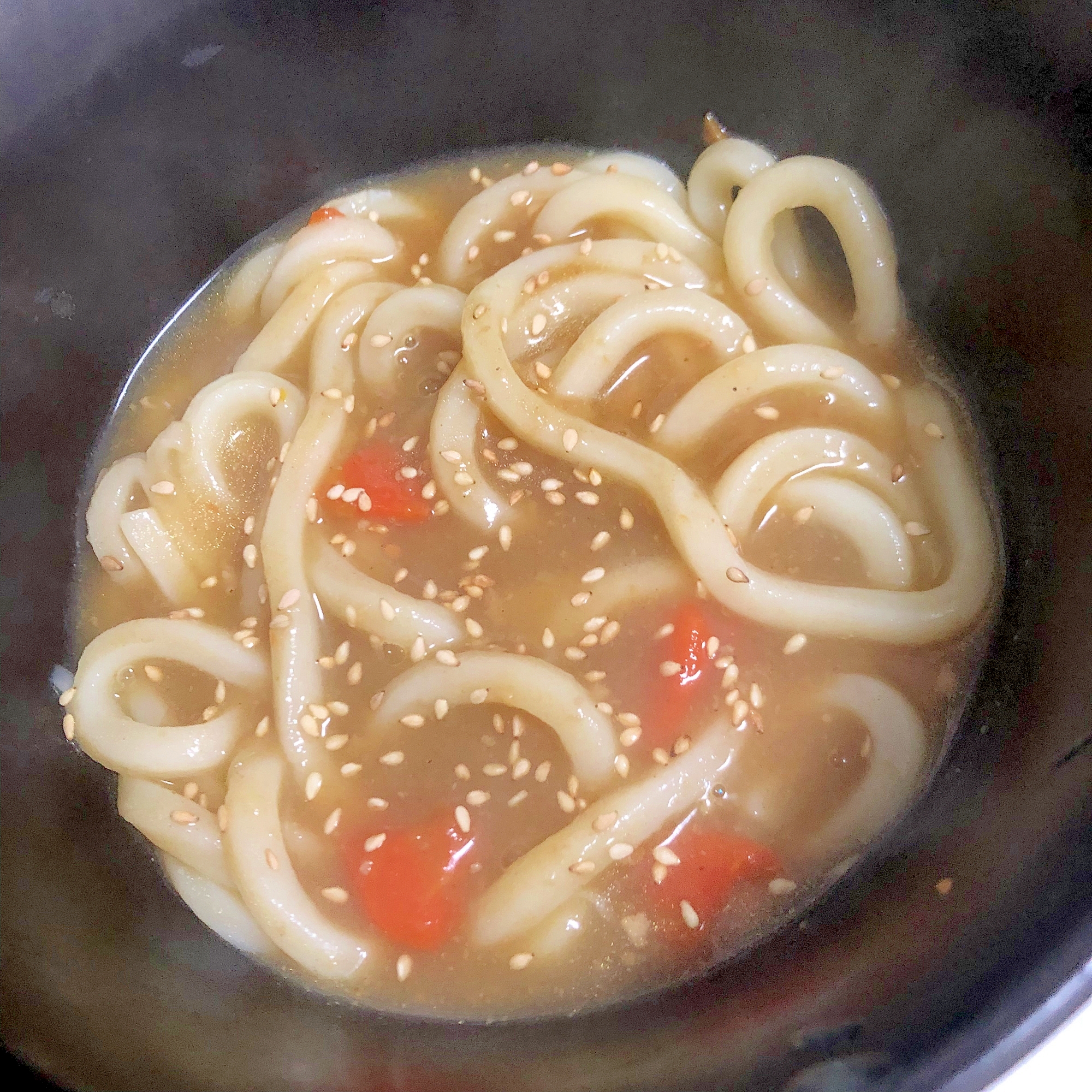 ごまのカレーうどん★