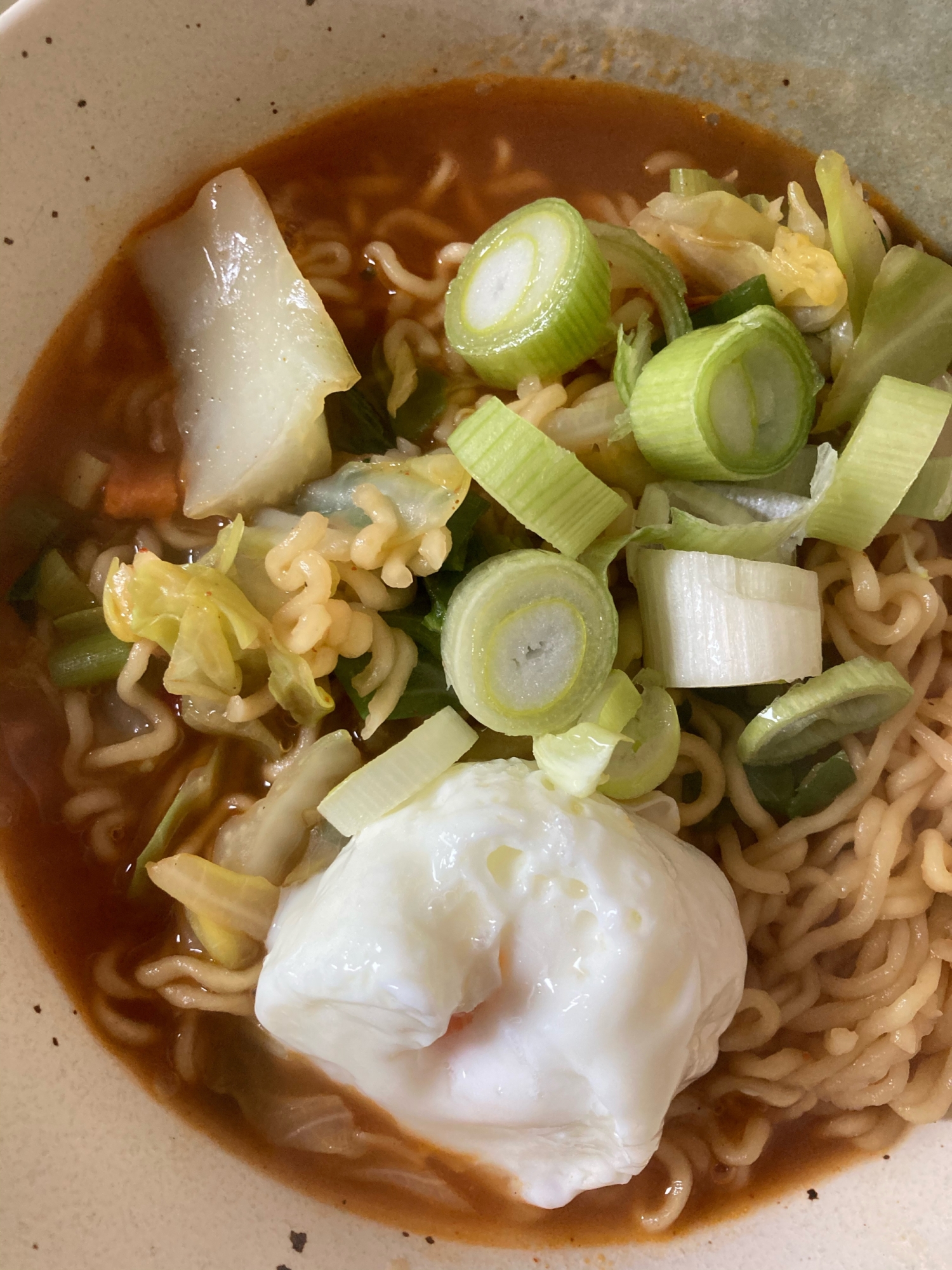 キャベツとネギとたまごラーメン＾＾