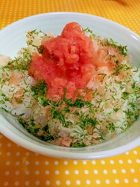 ✿明太子のおかか青海苔ご飯❤