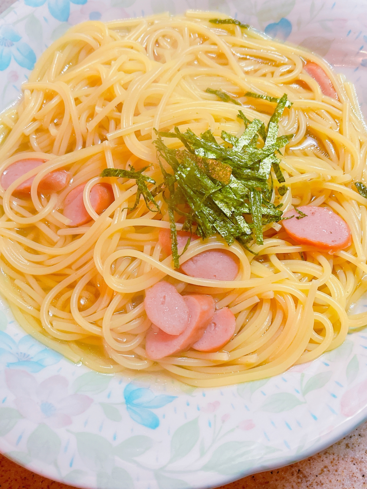 スープパスタ¦和風¦簡単¦ウインナー¦優しい味