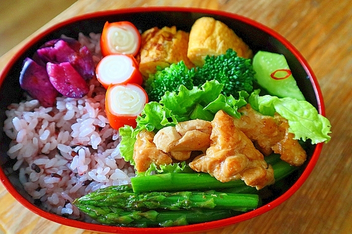 アスパラと鶏肉のしょうゆ炒め＊お弁当のおかず