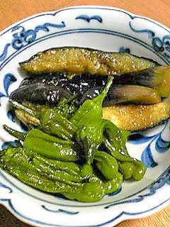 ナスとししとうの煮びたし★