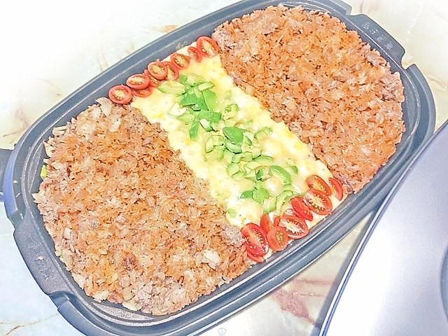 ホットプレートで!チーズ・With・タコライス♪