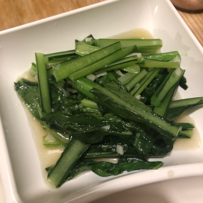 小松菜の簡単塩炒め