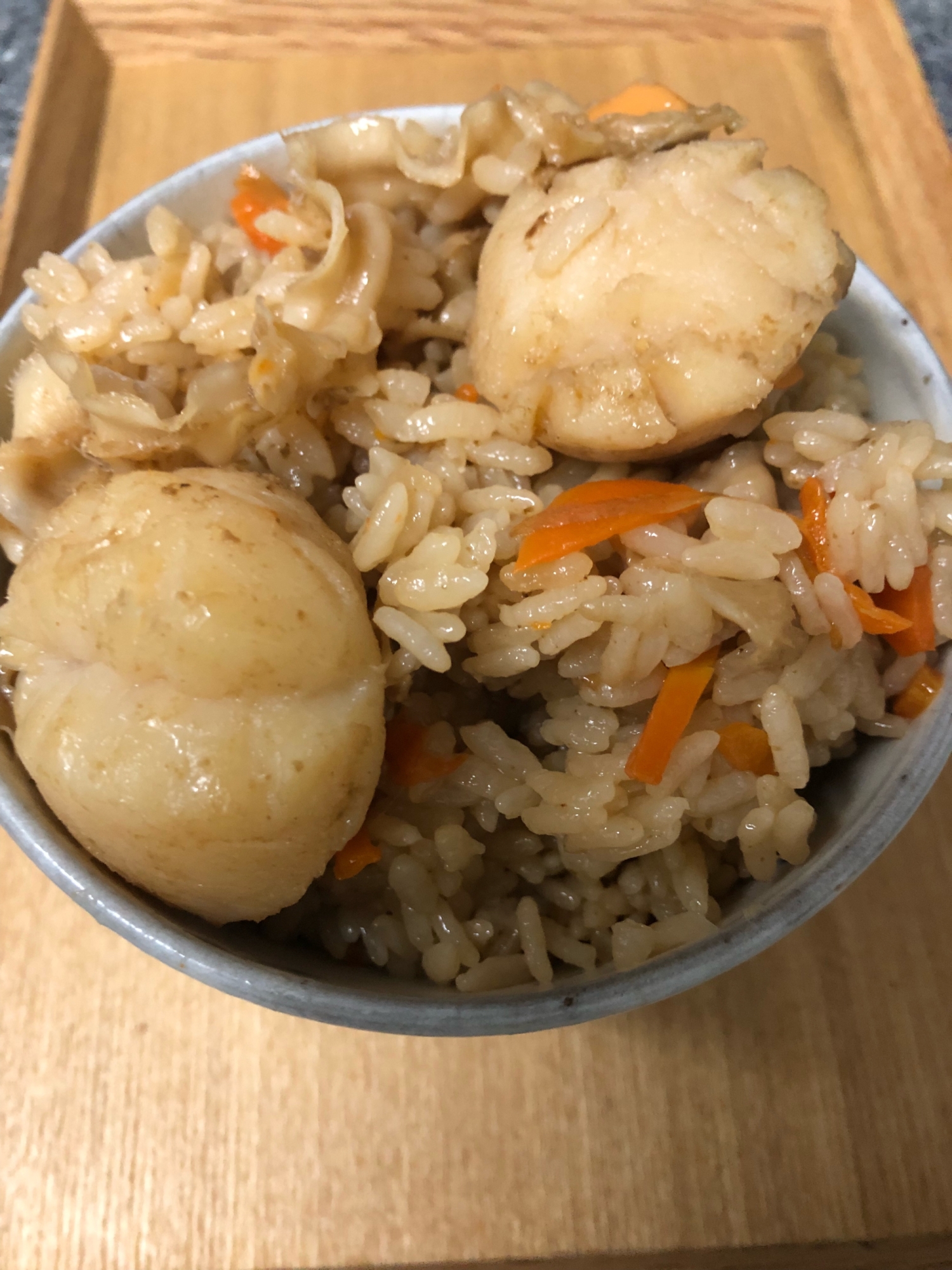濃厚 我が家で人気 帆立炊き込みご飯 レシピ 作り方 By 苺 楽天レシピ