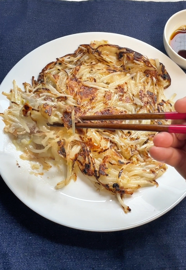 太らないもやしチーズチヂミ