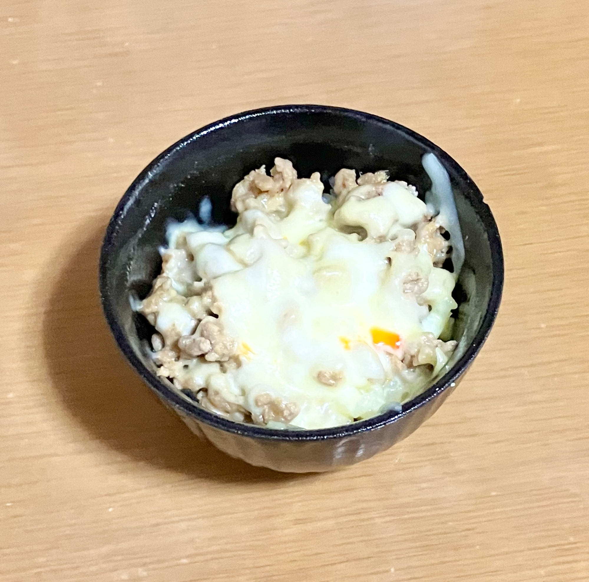 簡単☆余った挽肉炒めかけご飯