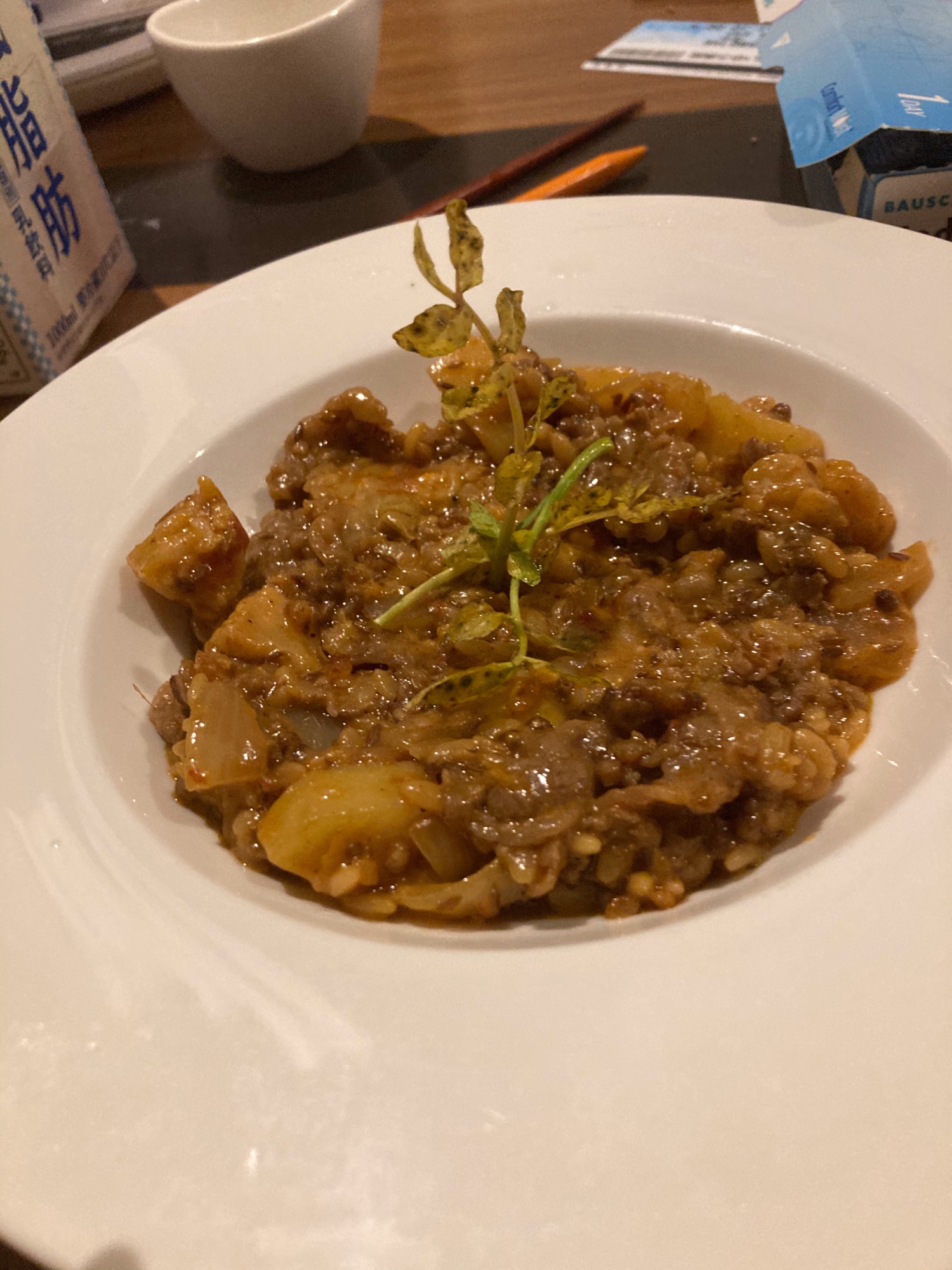 スパイスカレーのリゾット