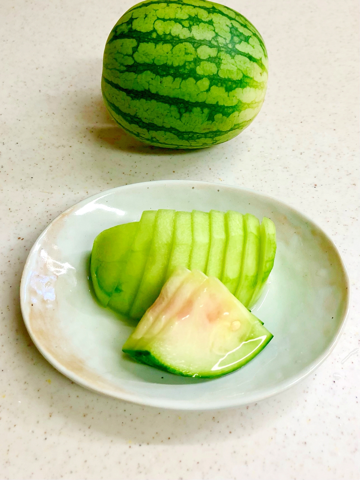 ★若摘み摘果やスイカの皮 浅漬け で免疫力アップ!