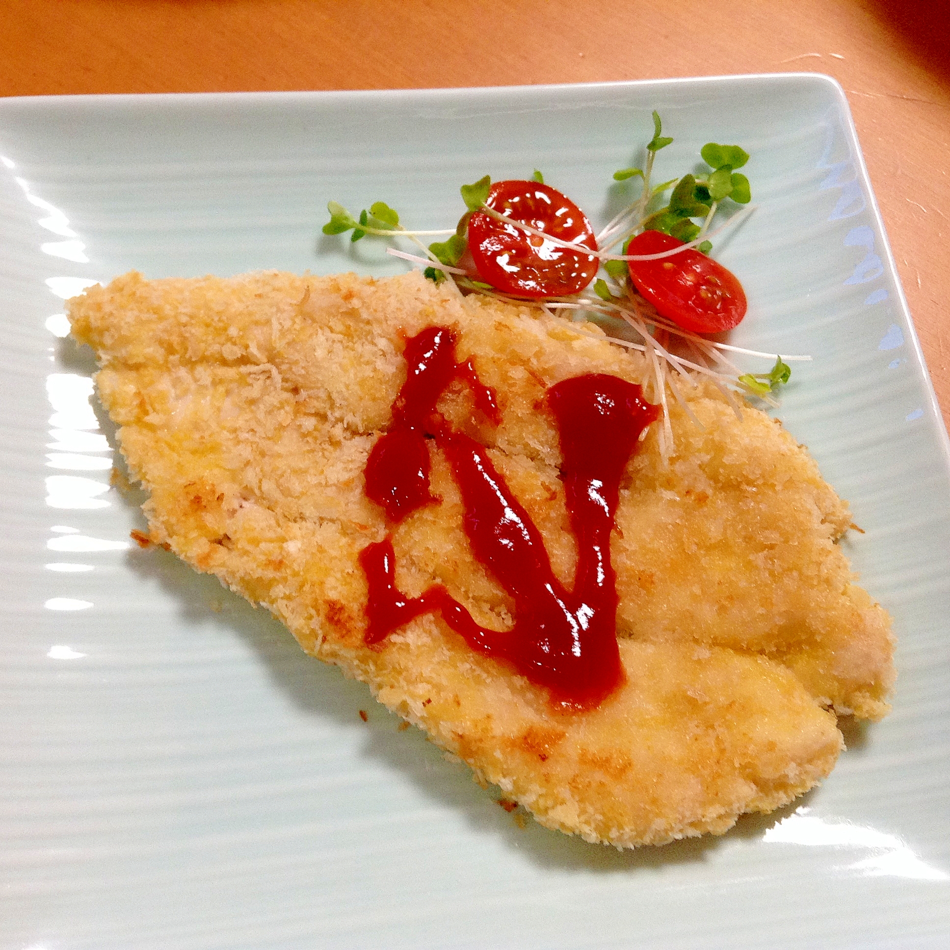 スモークソルトでチキンカツ風