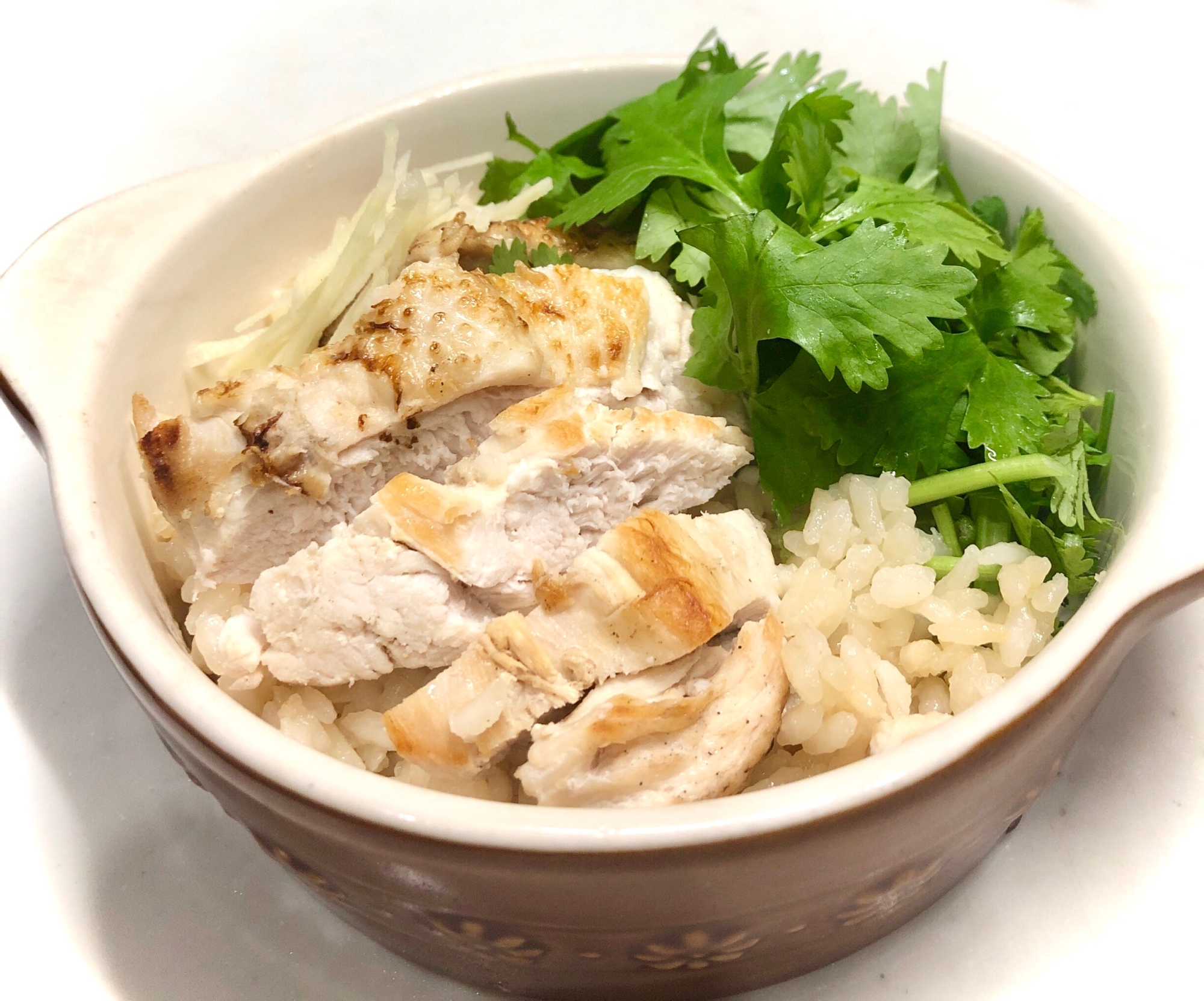 鶏むね肉&炊飯器で作る＊カオマンガイ