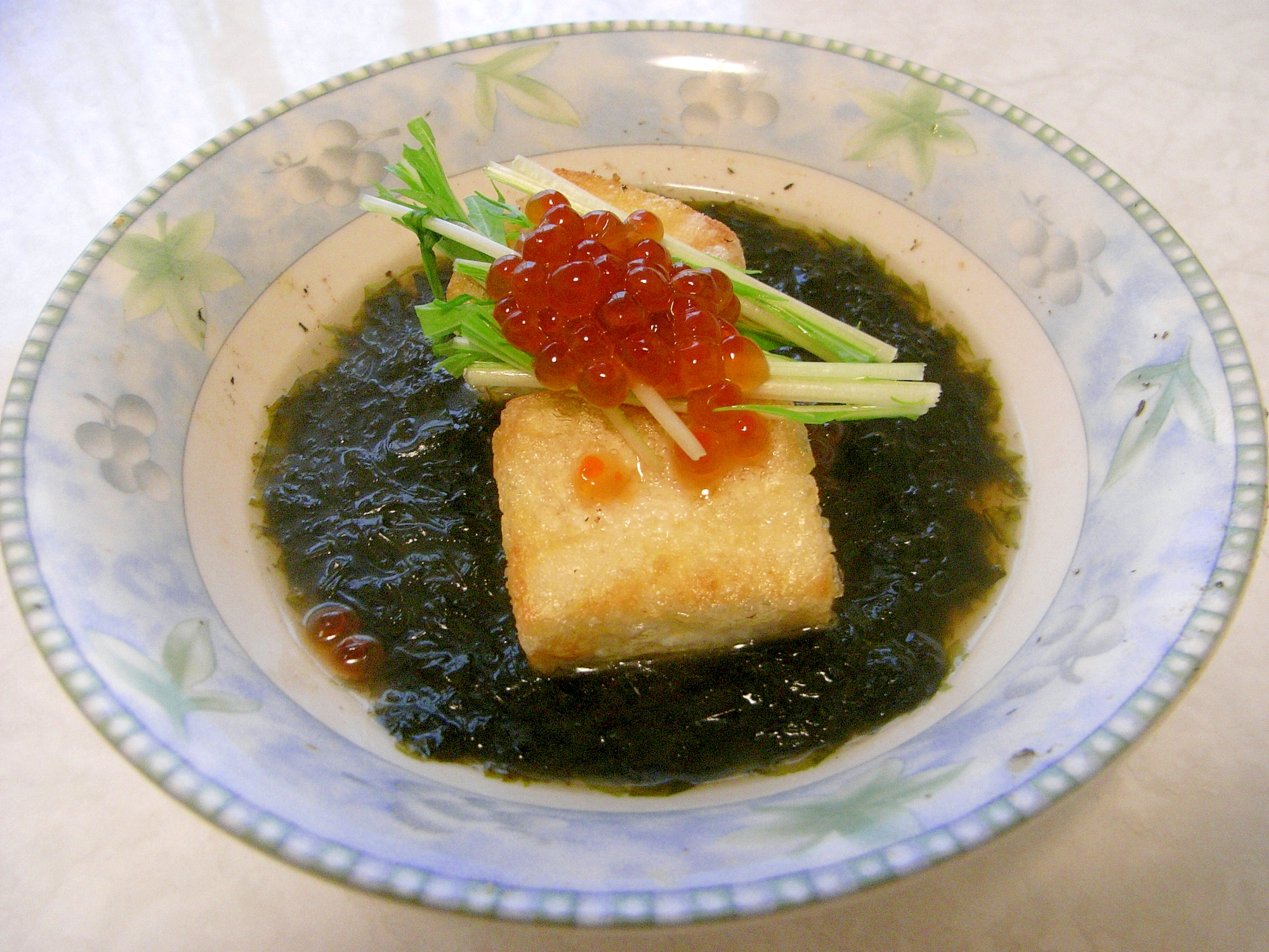 磯の香り・揚げ出し豆腐の海苔あんかけ