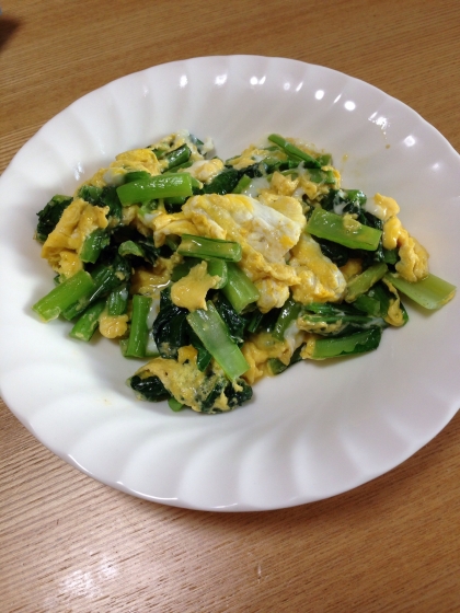 シンプルな味付けで小松菜の美味しいさ引き立ちますね(o^^o)小松菜大好きです。ささっと美味しく出来上がるありがたい一品ですね。