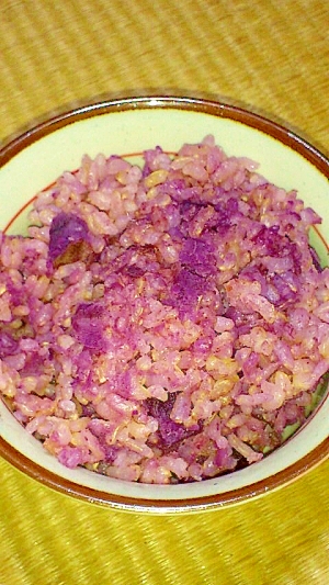 紫芋入りご飯♪