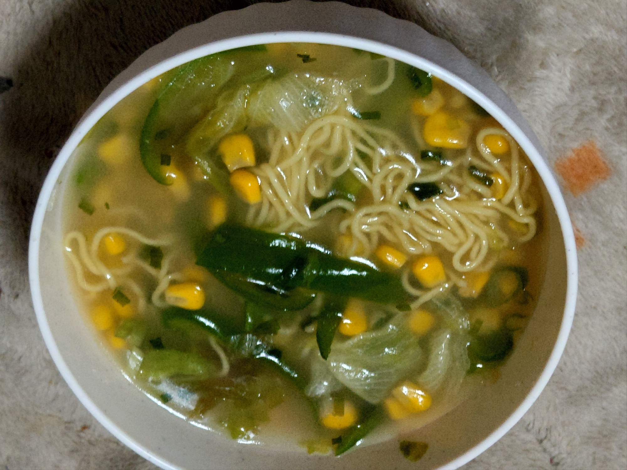 コーンねぎ味噌ラーメン