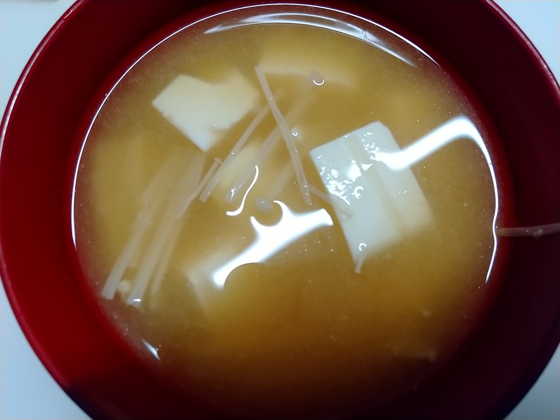 えのきと豆腐の味噌汁