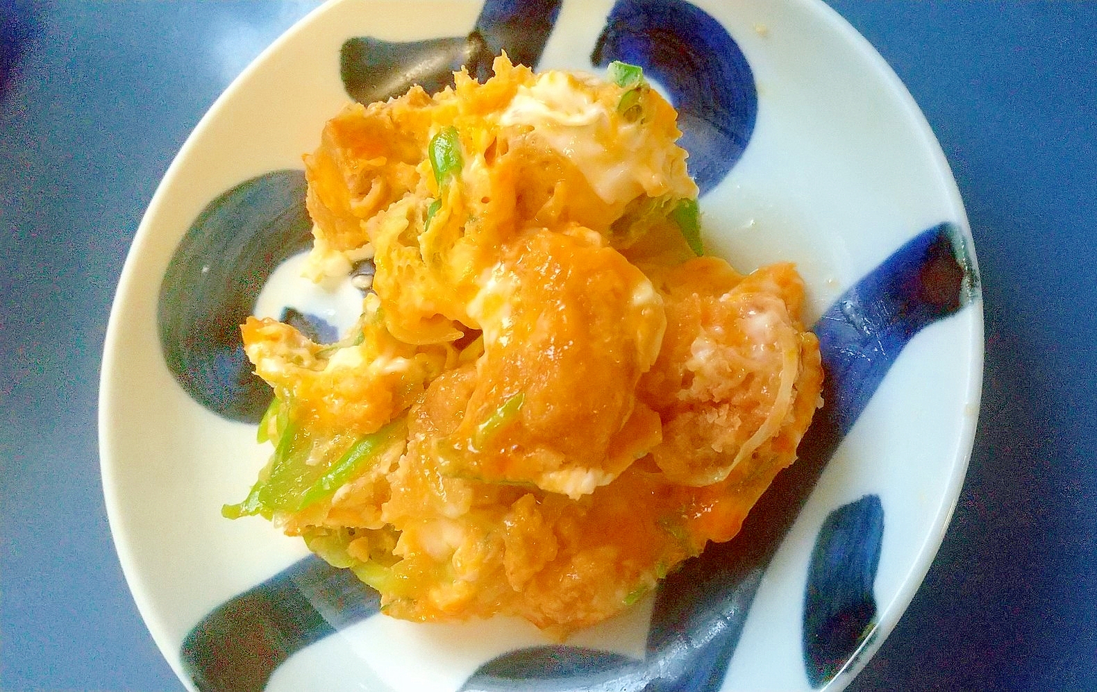 レンジでカツとじ