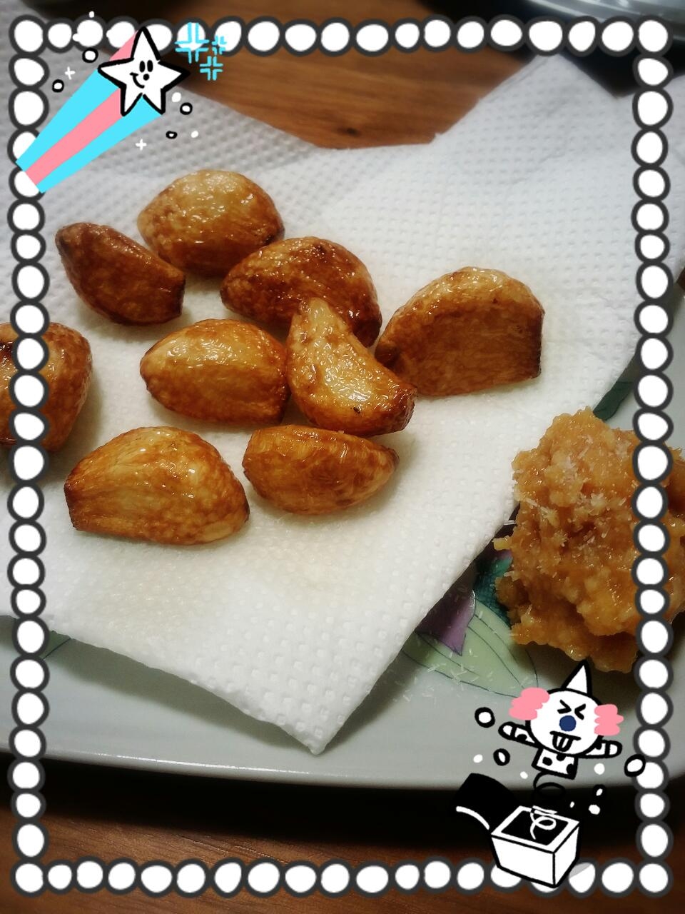 食べ過ぎ注意d(ﾟωﾟ●)ニンニク揚げ