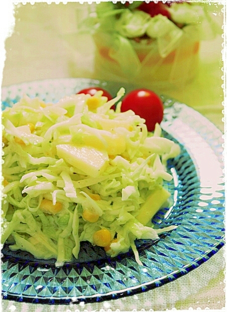 シャキシャキ野菜とりんごのヘルシーサラダ